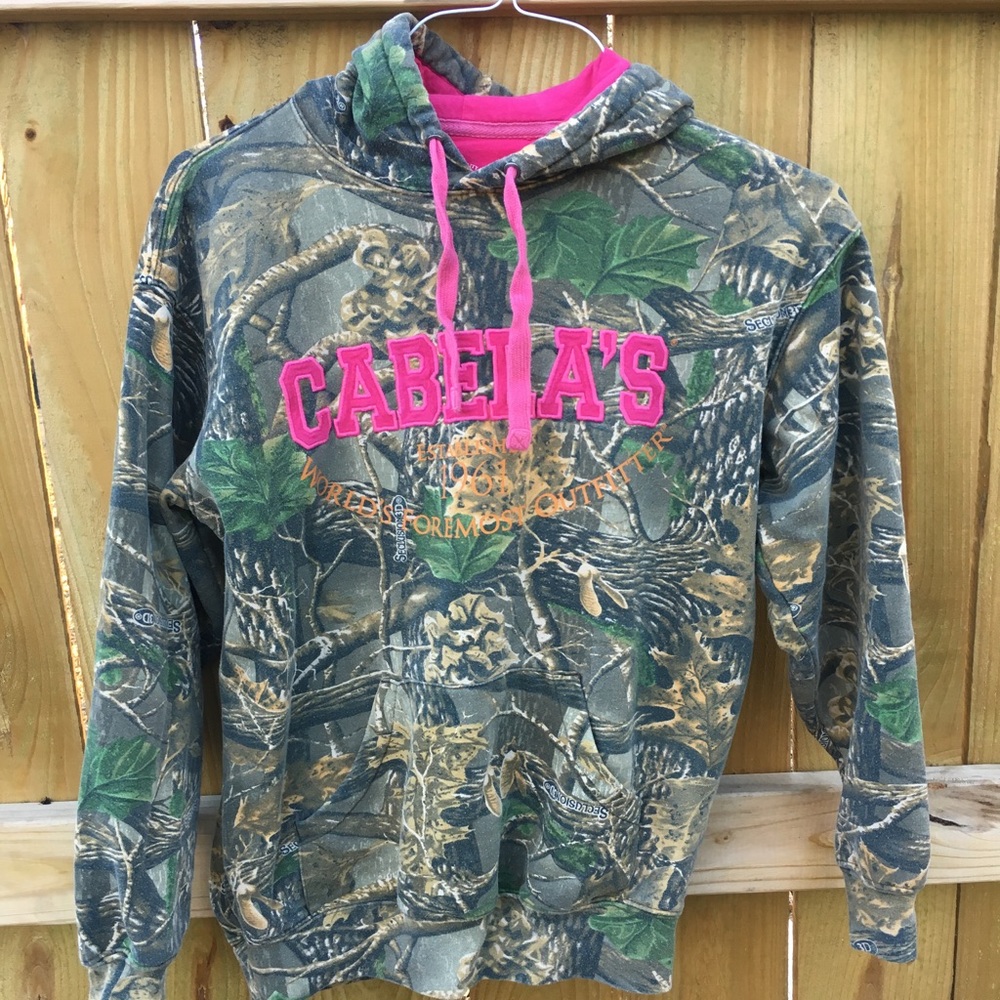 Camo Cabela's sweatshirt hoodie